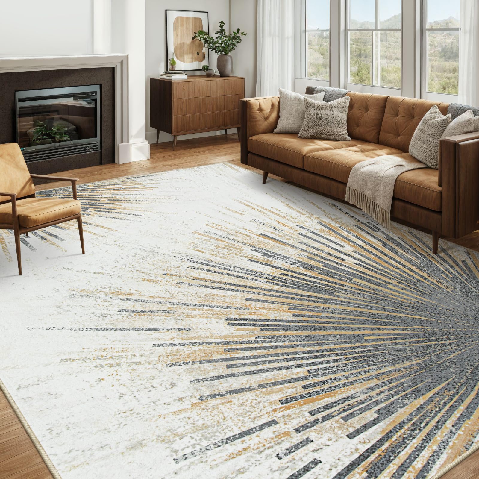 Amazon.com: Lahome Modern Large Living Room Rug - Machine Washable